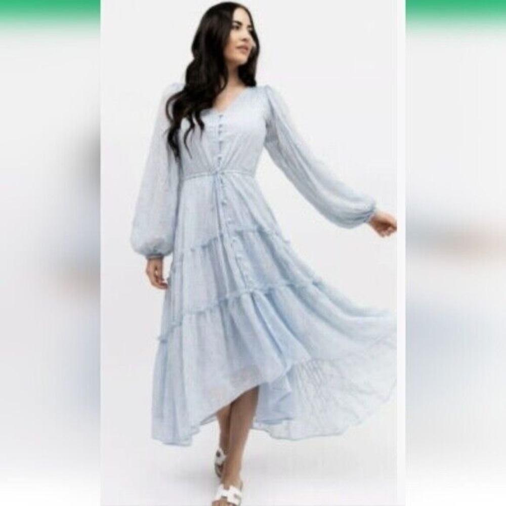 Rachel Parcell blue midi dress